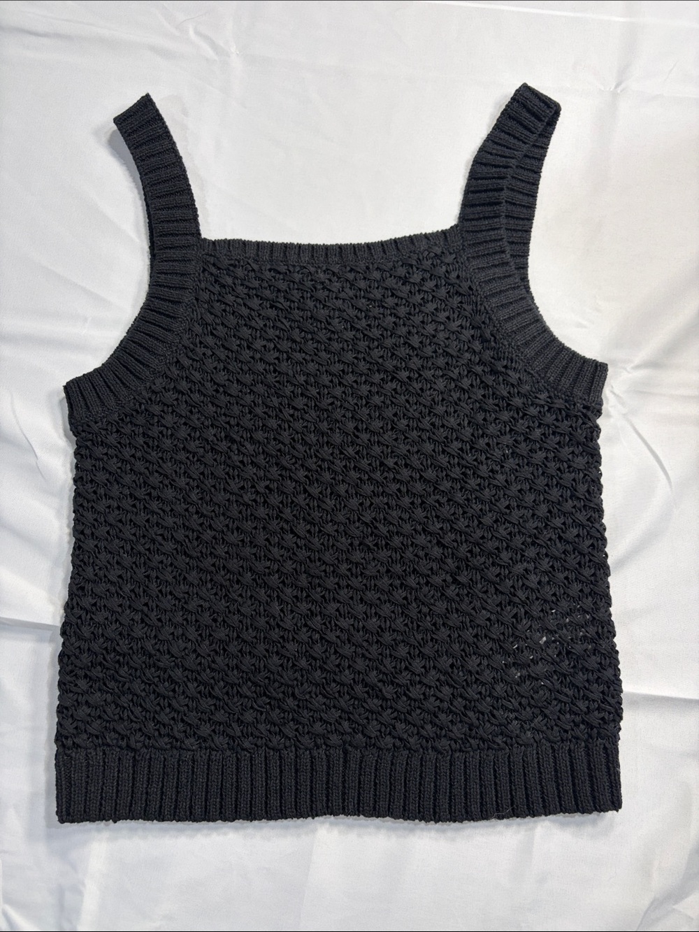 J. Crew Black Knit Tank Top